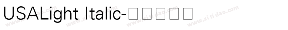 USALight Italic字体转换